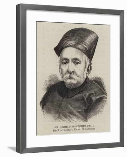 Sir Dinshaw Manockjee Petit-null-Framed Giclee Print
