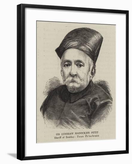 Sir Dinshaw Manockjee Petit-null-Framed Giclee Print