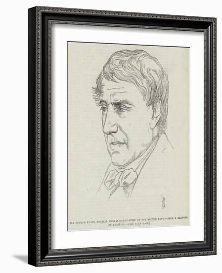 Sir Edmund Lyons, Admiral Commanding-In-Chief of the British Navy-Frederick John Skill-Framed Giclee Print