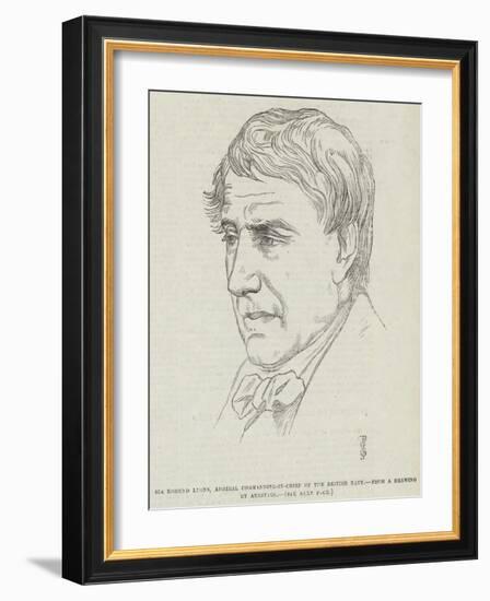 Sir Edmund Lyons, Admiral Commanding-In-Chief of the British Navy-Frederick John Skill-Framed Giclee Print