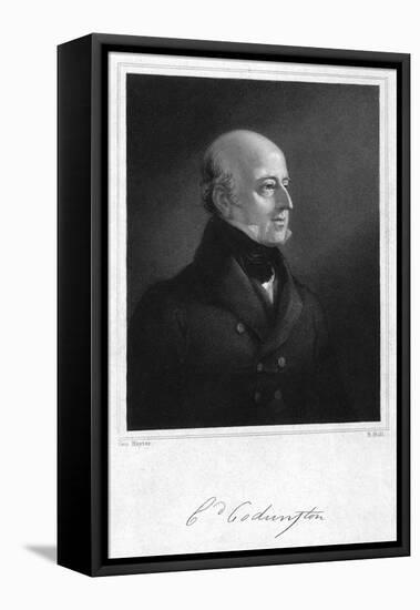 Sir Edward Codrington-George Hayter-Framed Stretched Canvas