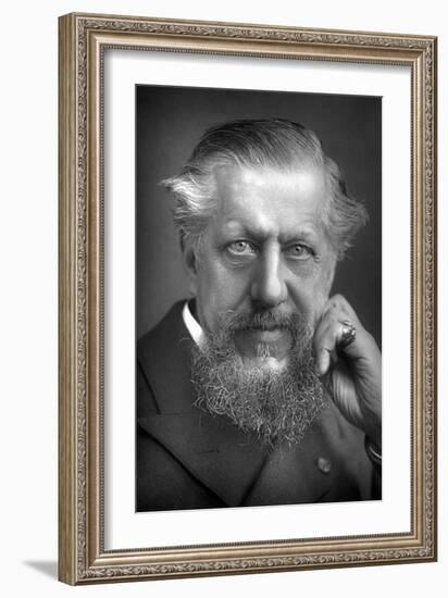 Sir Edwin Arnold (1832-190), English Poet and Journalist, 1893-W&d Downey-Framed Photographic Print