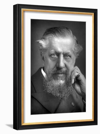 Sir Edwin Arnold (1832-190), English Poet and Journalist, 1893-W&d Downey-Framed Photographic Print