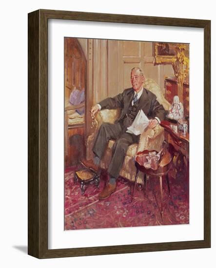 Sir Ernest Oppenheimer- Ernest at Home-Terence Cuneo-Framed Giclee Print