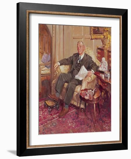 Sir Ernest Oppenheimer- Ernest at Home-Terence Cuneo-Framed Giclee Print