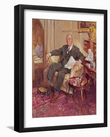 Sir Ernest Oppenheimer- Ernest at Home-Terence Cuneo-Framed Giclee Print