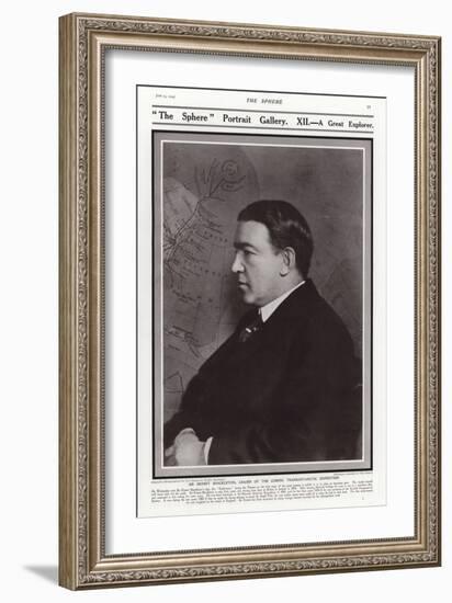 Sir Ernest Shackleton, British Antarctic Explorer-null-Framed Photographic Print