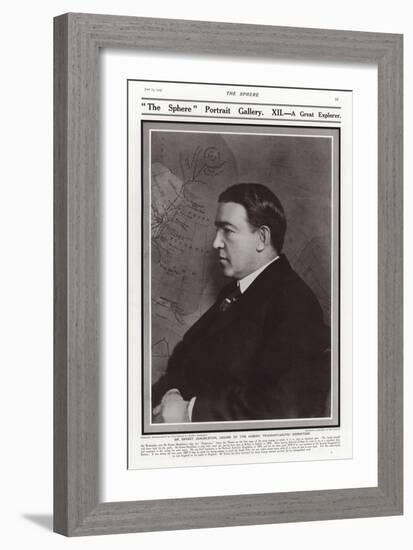 Sir Ernest Shackleton, British Antarctic Explorer-null-Framed Photographic Print