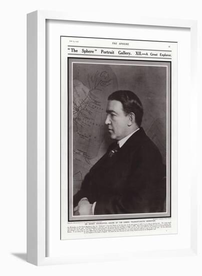 Sir Ernest Shackleton, British Antarctic Explorer-null-Framed Photographic Print