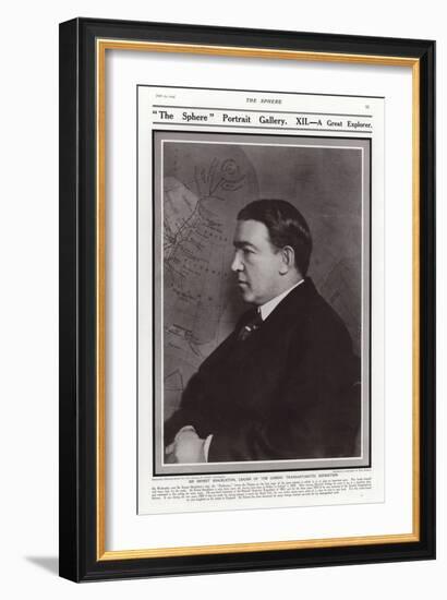 Sir Ernest Shackleton, British Antarctic Explorer-null-Framed Photographic Print