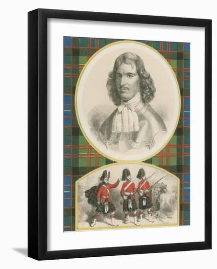 Sir Ewen Cameron of Locheil. The Seventy-Ninth, 'Or Cameron Highlanders.'-English School-Framed Giclee Print