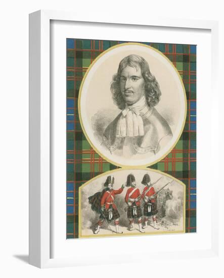 Sir Ewen Cameron of Locheil. The Seventy-Ninth, 'Or Cameron Highlanders.'-English School-Framed Giclee Print