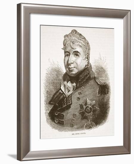 Sir Eyre Coote, Illustration from 'Cassell's Illustrated History of India'-null-Framed Giclee Print