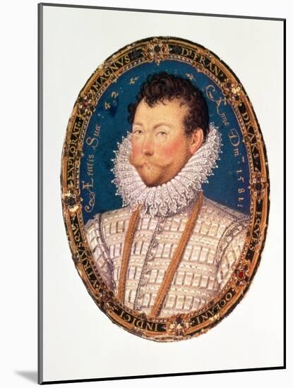 Sir Francis Drake, 1581-Nicholas Hilliard-Mounted Giclee Print