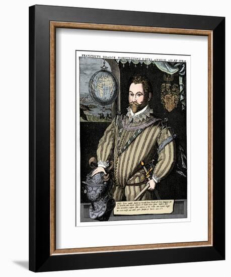 Sir Francis Drake, 16th century, (1910)-Unknown-Framed Giclee Print