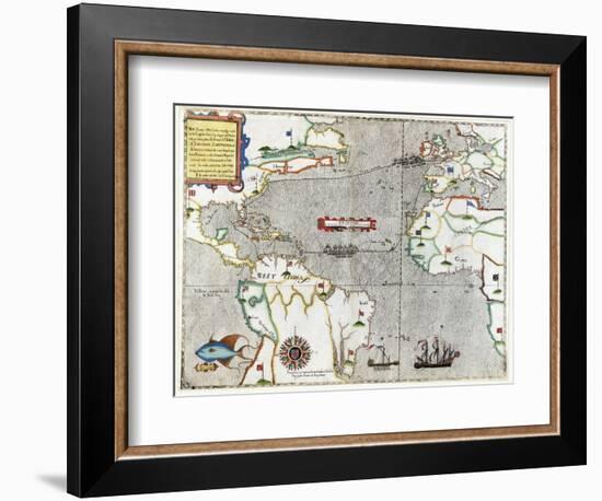 Sir Francis Drake's Voyage 1585-1586-Library of Congress-Framed Photographic Print