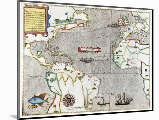 Sir Francis Drake's Voyage 1585-1586-Library of Congress-Mounted Photographic Print