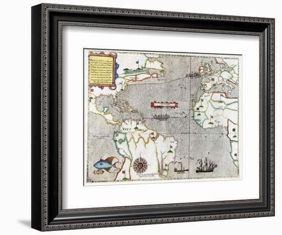 Sir Francis Drake's Voyage 1585-1586-Library of Congress-Framed Photographic Print