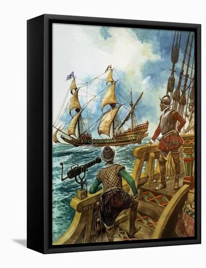 Sir Francis Drake-Peter Jackson-Framed Premier Image Canvas