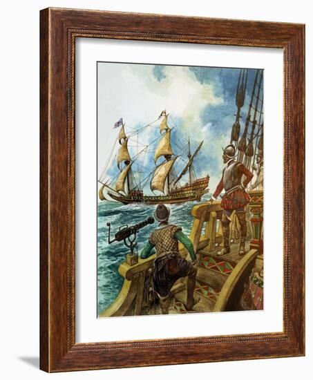 Sir Francis Drake-Peter Jackson-Framed Giclee Print