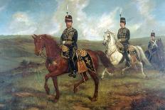 The Prince of Wales (1841-1910) with Lieutenant Colonel Valentine Baker Reviewing the 10th Hussars-Sir Francis Grant-Giclee Print