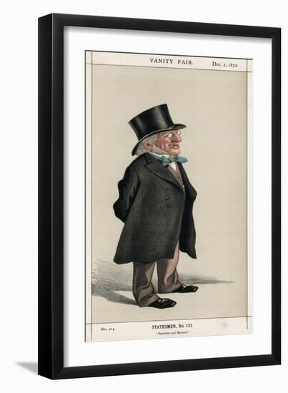 Sir Francis H. Goldsmid, Vanity Fair-null-Framed Art Print