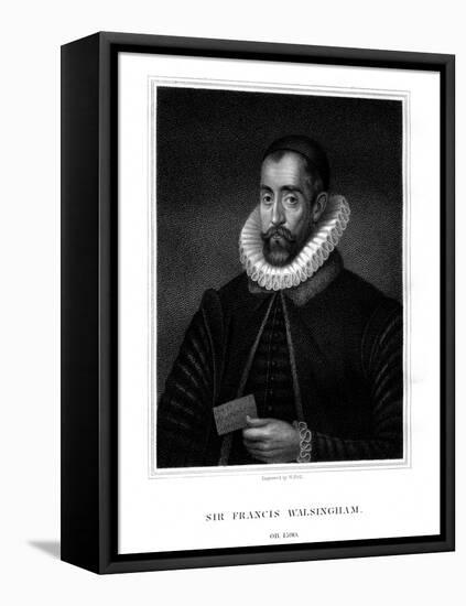 Sir Francis Walsingham, Spymaster of Queen Elizabeth I-W Holl-Framed Premier Image Canvas