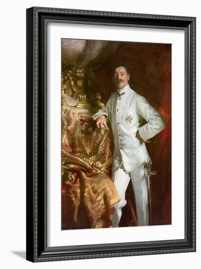 Sir Frank Swettenham, 1904 (Oil on Canvas)-John Singer Sargent-Framed Giclee Print