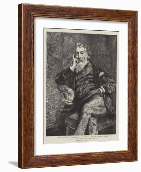 Sir Frederick Leighton, Baronet, President of the Royal Academy-Charles Paul Renouard-Framed Giclee Print