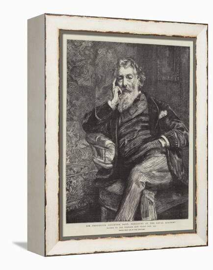 Sir Frederick Leighton, Baronet, President of the Royal Academy-Charles Paul Renouard-Framed Premier Image Canvas