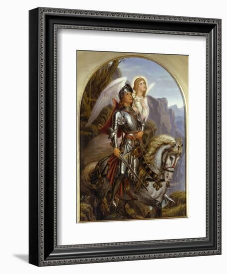 Sir Galahad and His Angel-Noel Paton-Framed Giclee Print