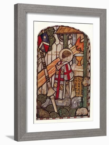 'Sir Galahad. Design for a window at Kelvin-Side, Glasgow', c1914.-Henry Payne-Framed Giclee Print