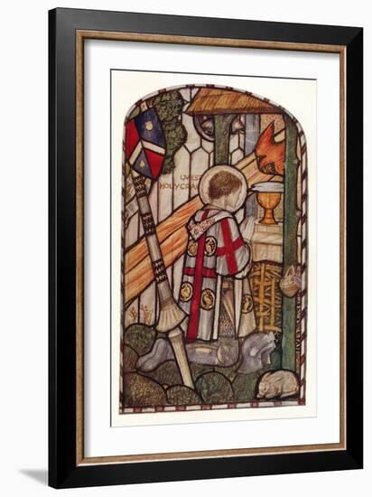 'Sir Galahad. Design for a window at Kelvin-Side, Glasgow', c1914.-Henry Payne-Framed Giclee Print