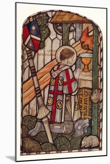 'Sir Galahad. Design for a window at Kelvin-Side, Glasgow', c1914.-Henry Payne-Mounted Giclee Print