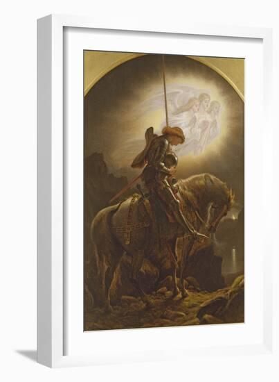 Sir Galahad's Vision of the Holy Grail, 1879-Sir Joseph Noel Paton-Framed Giclee Print