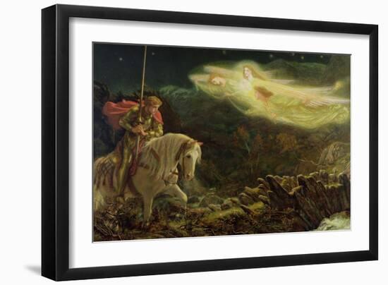 Sir Galahad - the Quest of the Holy Grail, 1870-Arthur Hughes-Framed Premium Giclee Print