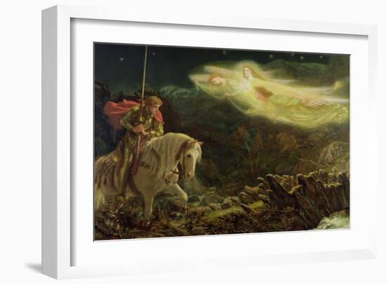 Sir Galahad - the Quest of the Holy Grail, 1870-Arthur Hughes-Framed Premium Giclee Print