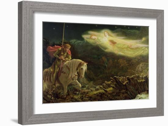 Sir Galahad - the Quest of the Holy Grail, 1870-Arthur Hughes-Framed Giclee Print