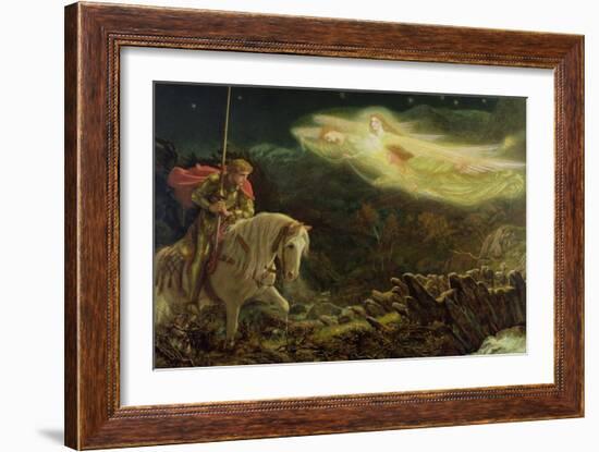 Sir Galahad - the Quest of the Holy Grail, 1870-Arthur Hughes-Framed Giclee Print