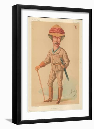 Sir Garnet J Wolseley, the Man Who Won't Stop, 18 April 1874, Vanity Fair Cartoon-Carlo Pellegrini-Framed Giclee Print