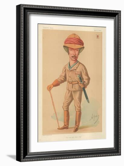 Sir Garnet J Wolseley, the Man Who Won't Stop, 18 April 1874, Vanity Fair Cartoon-Carlo Pellegrini-Framed Giclee Print