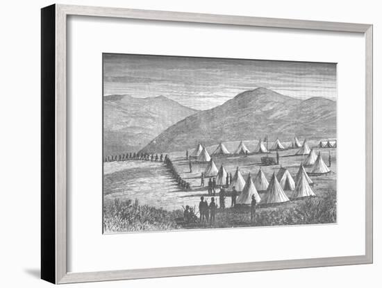 'Sir Garnet Wolseley's Camp at Ulundi: Zulus Coming In To Give Up Their Arms', c1880-Unknown-Framed Giclee Print