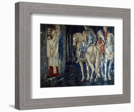 Sir Gawain und Sir Ewain scheitern auf der Suche nach dem Heiligen Gral-Edward Burne-Jones-Framed Giclee Print