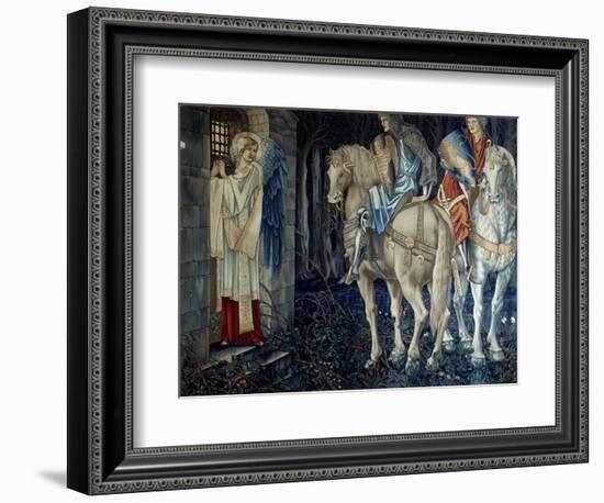 Sir Gawain und Sir Ewain scheitern auf der Suche nach dem Heiligen Gral-Edward Burne-Jones-Framed Giclee Print