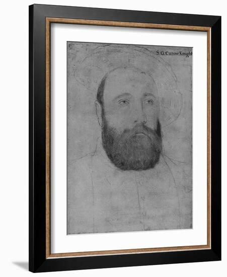 'Sir George Carew', c1532-1543 (1945)-Hans Holbein the Younger-Framed Giclee Print