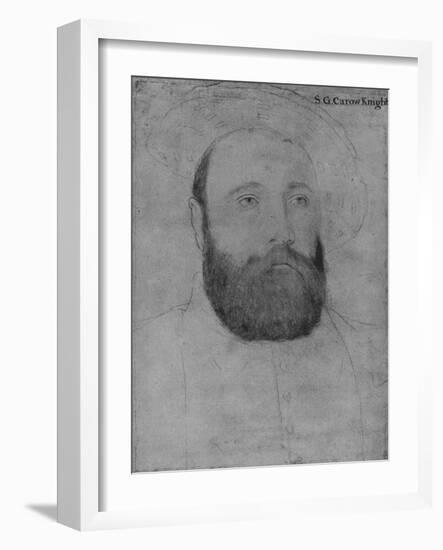 'Sir George Carew', c1532-1543 (1945)-Hans Holbein the Younger-Framed Giclee Print