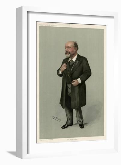 Sir George Critchett-Leslie Ward-Framed Art Print