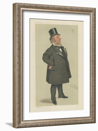 Sir George Elliot-Sir Leslie Ward-Framed Giclee Print