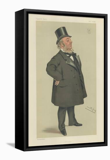 Sir George Elliot-Sir Leslie Ward-Framed Premier Image Canvas