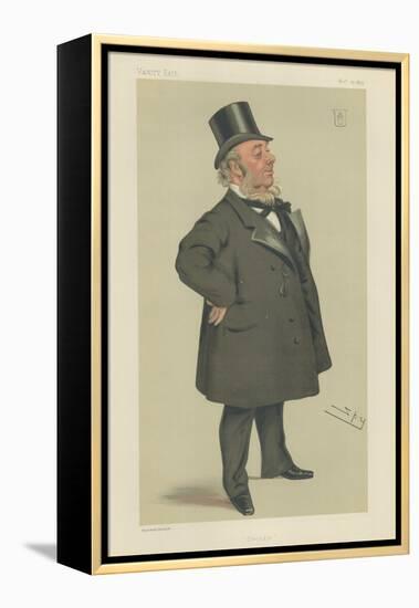 Sir George Elliot-Sir Leslie Ward-Framed Premier Image Canvas